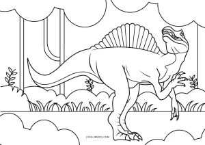 65+ Desenhos do Espinossauro para Imprimir e Colorir/Pintar