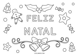 Desenhos de Feliz Natal Para Colorir - Páginas Para Impressão Grátis