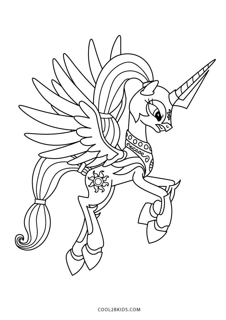 Desenho de Princesa Celestia para Colorir - Colorir.com