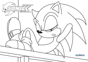 Desenho de Sonic X para colorir - Tudodesenhos