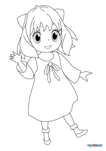 Anime fofo para colorir - Imprimir Desenhos