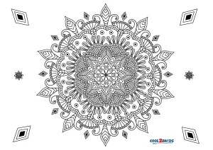 Desenho de Mandala flor para Colorir  Mandala, Desenho de mandala, Flores  para colorir