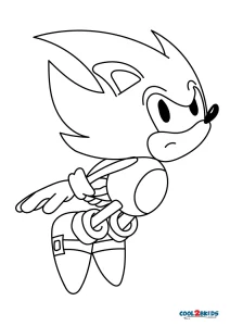 Desenho Super Sonic para colorir