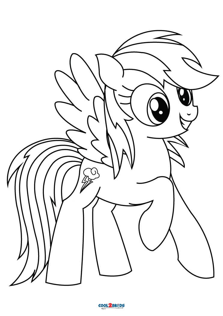 Como desenhar e pintar Rainbow Dash de My Little Pony 