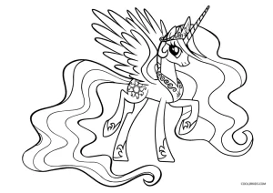 Desenho de Princesa Celestia para Colorir - Colorir.com