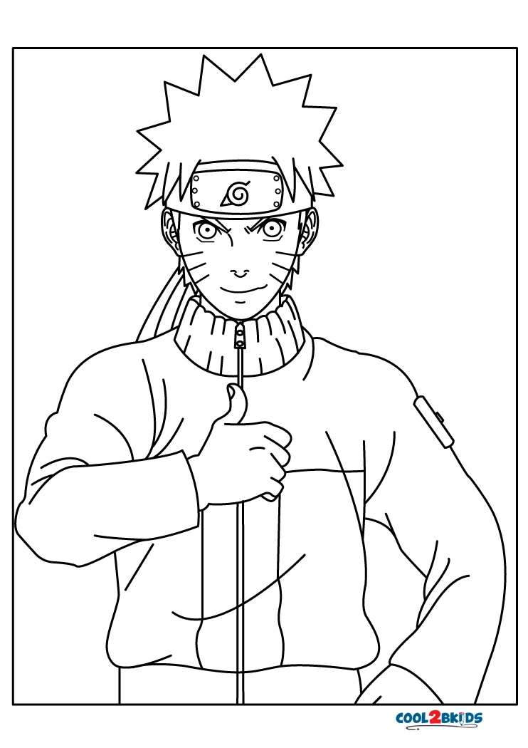 Colorido desenho naruto shippuden