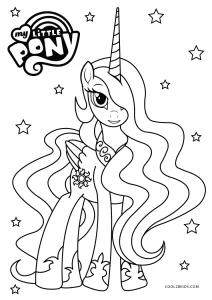 Desenho de Princesa Celestia para Colorir - Colorir.com