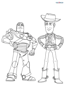 toy story coloring page woody