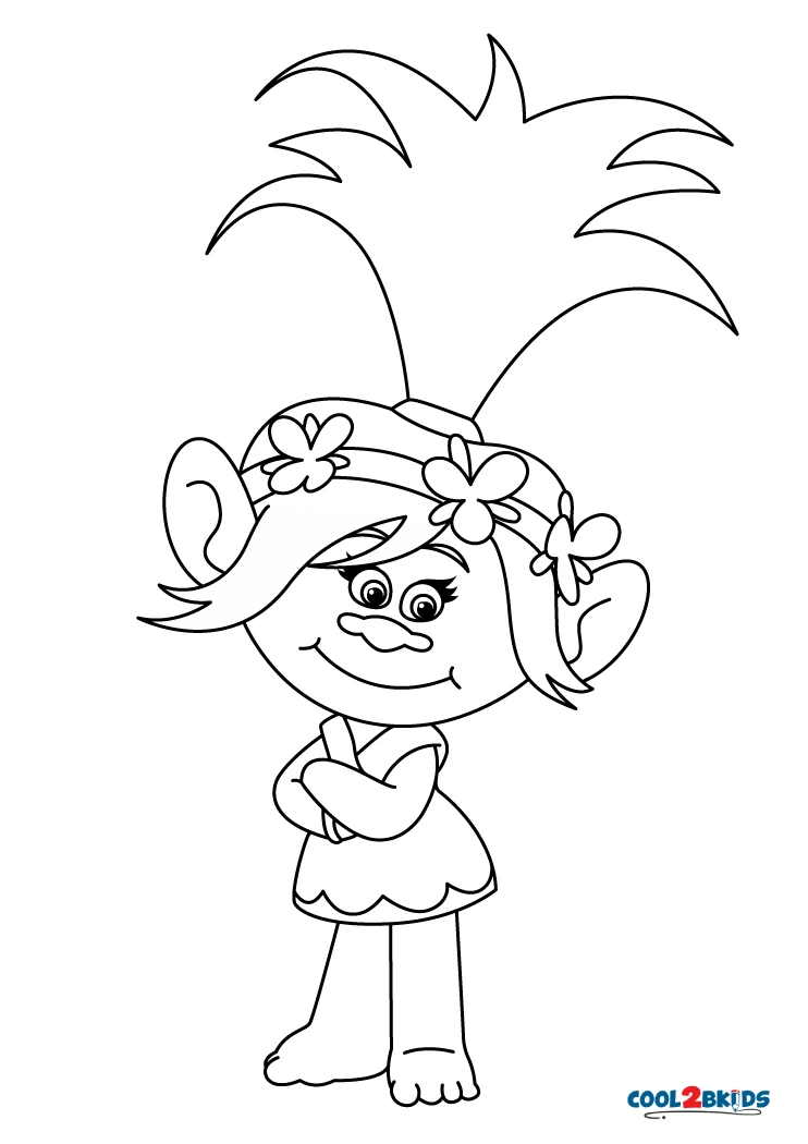 Les Trolls : Princesse Poppy  Coloriage trolls, Coloriage, Coloriage disney