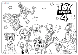 all toy story characters coloring pages