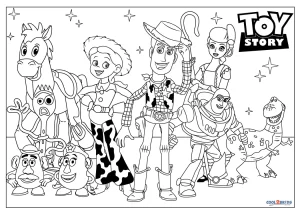 all toy story characters coloring pages