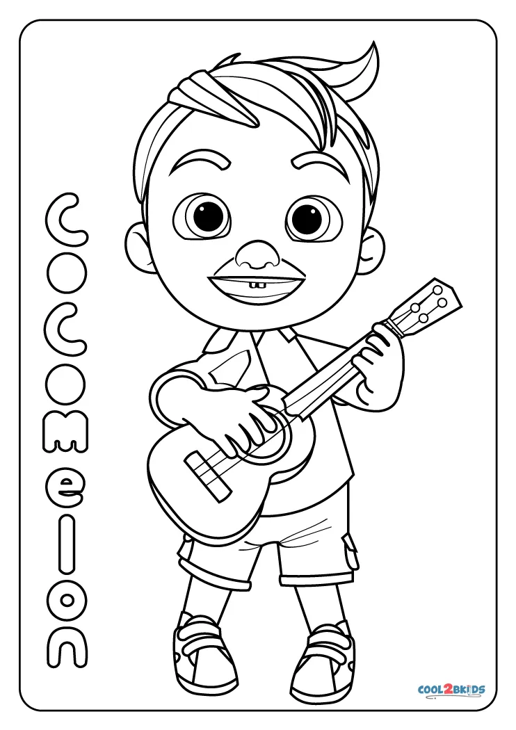 Coloriages Cocomelon Coloriages Gratuits à Imprimer