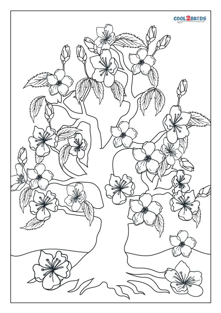Free Printable Tree Coloring Pages For Kids, Cool2bKids