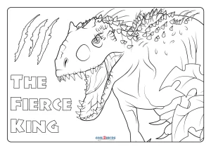 Indominus Rex Coloring Pages, Activity Shelter