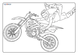 dirt bike helmet coloring pages