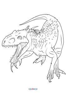 Indominus Rex Coloring Pages, Activity Shelter