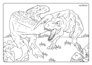 Indominus Rex Coloring Pages, Activity Shelter