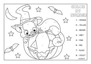 Free Color by Number Worksheets - Cool2bKids