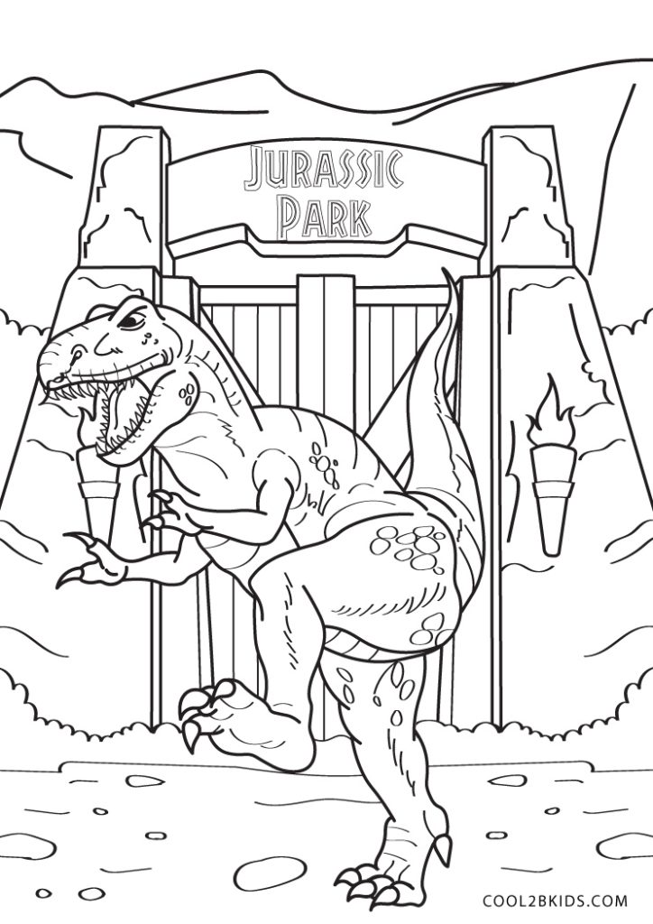 Free Printable Jurassic World Coloring Pages For Kids
