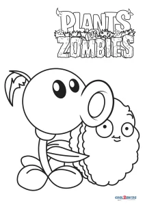 Free Printable Plants vs. Zombies Coloring Pages For Kids