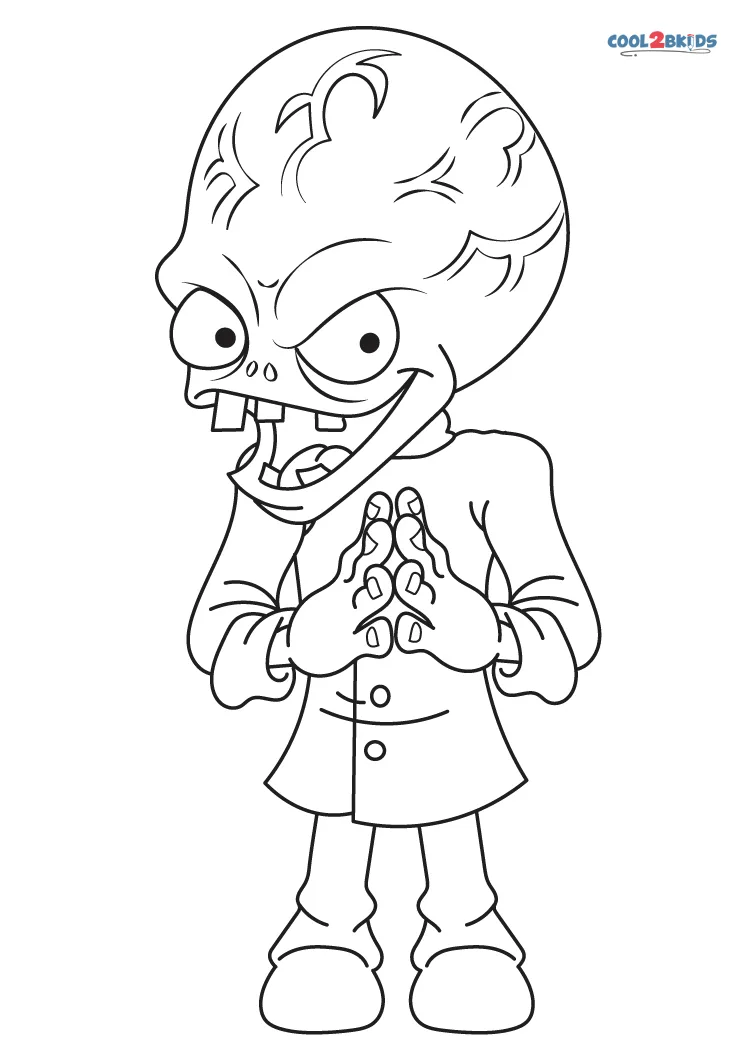 Plants vs Zombie free coloring pages to download - Plants Vs Zombies Kids  Coloring Pages