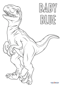 Free Printable Velociraptor Coloring Pages For Kids