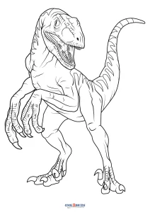 Free Printable Velociraptor Coloring Pages For Kids