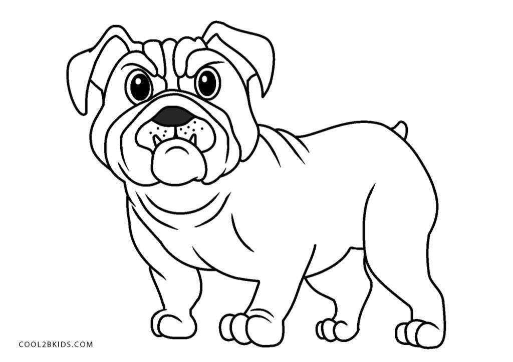 Free Printable Bulldog Coloring Pages For Kids