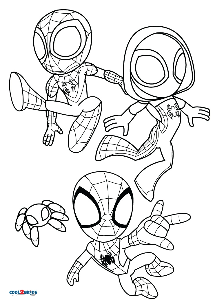 Free Printable Spidey and His Amazing Friends Coloring Pages For Kids